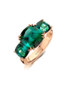 SLAETS Jewellery One-of-a-kind Trilogy Ring Lagoon Tourmaline, 18kt rosegold (watches)